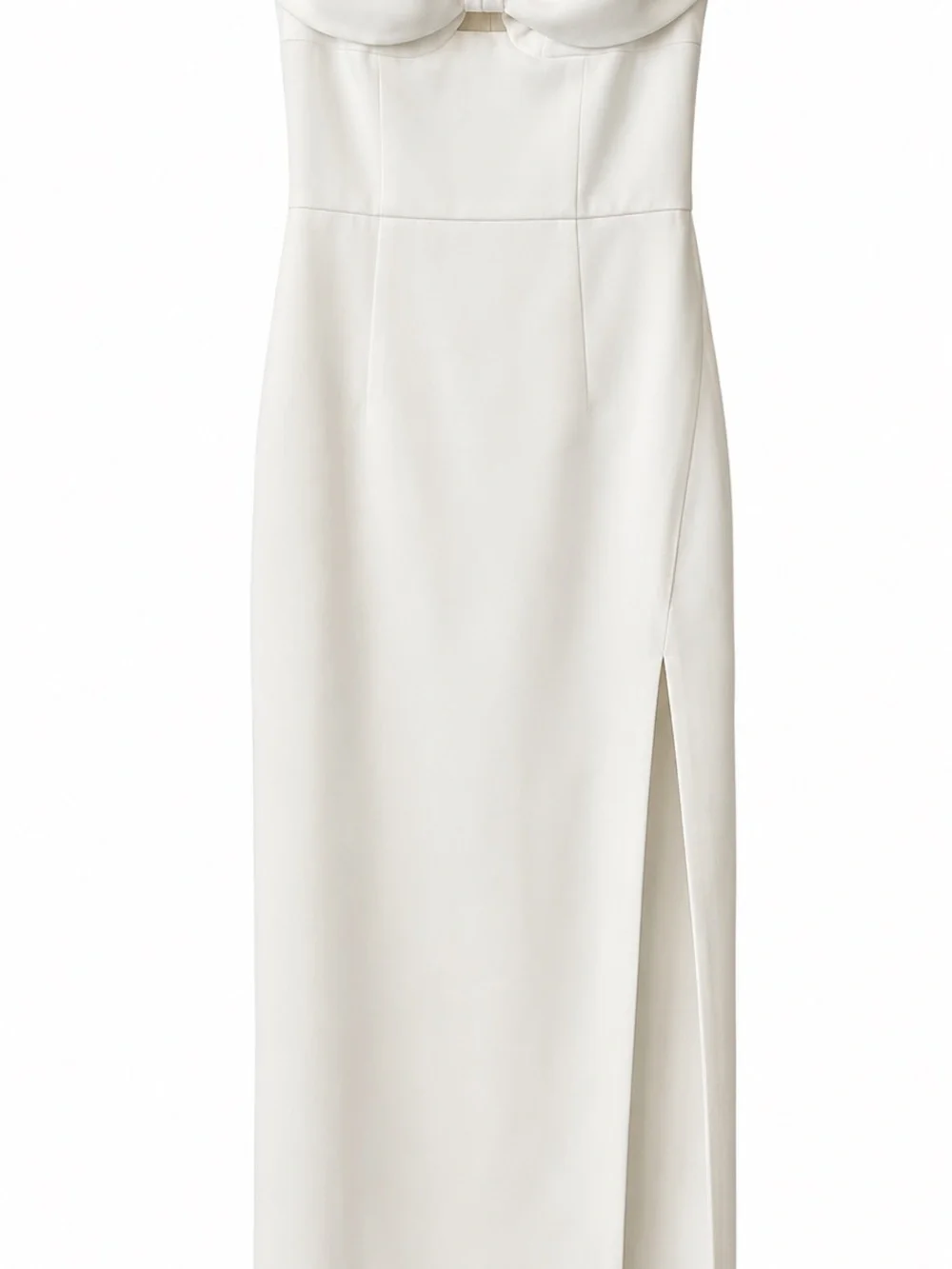 Self-Portrait White Crepe Midi Dress Size 0 Small Bridal Wedding Event Dress NEW